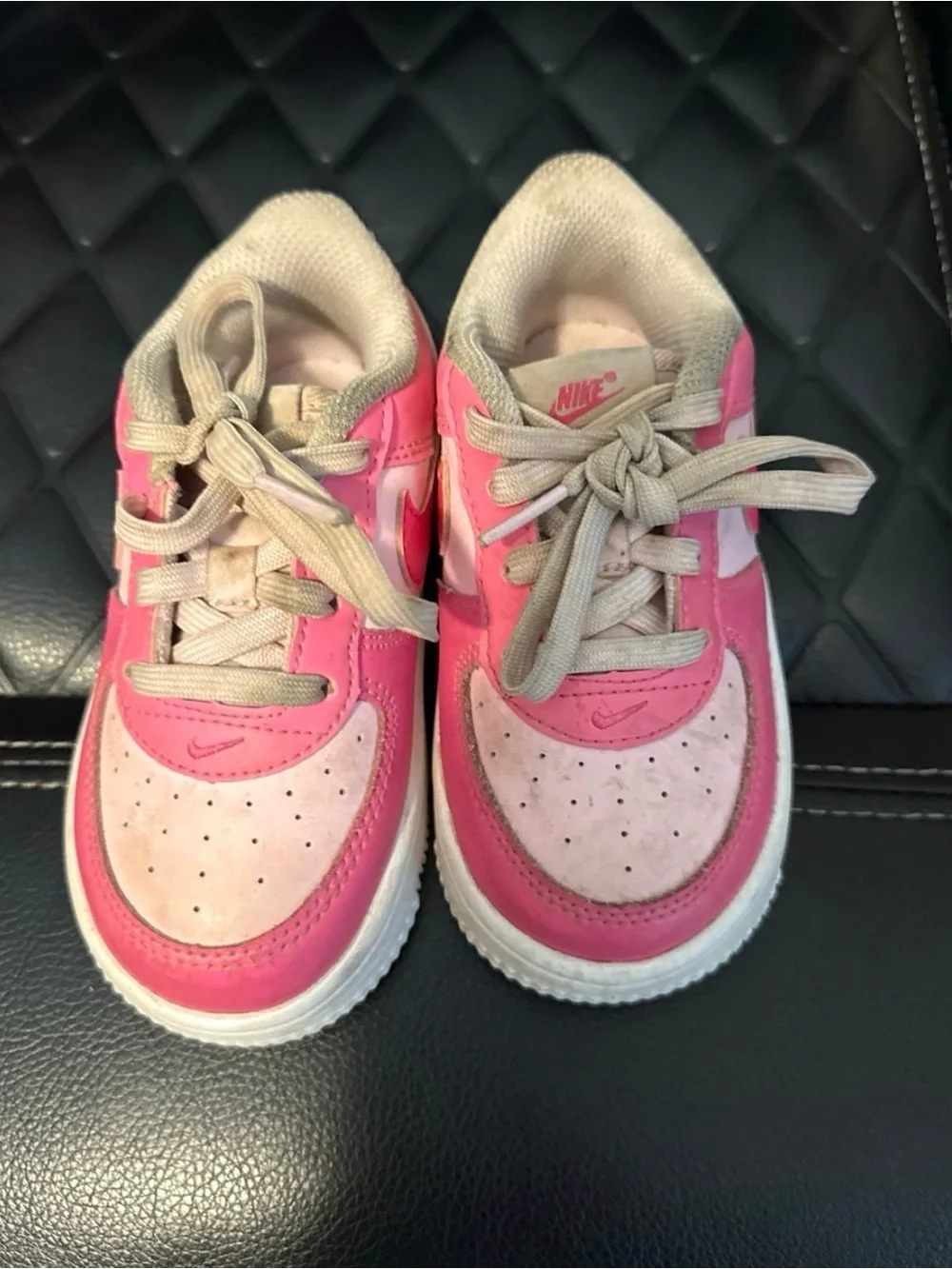 Nike Kids Pink and Light Pink Low-Top Sneakers